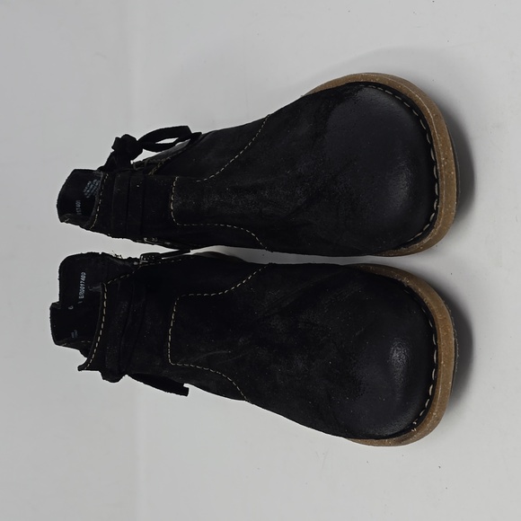 Born Women's Wynter Comfort Booties Black Black Suede Leather  Size 6 - Picture 2 of 6